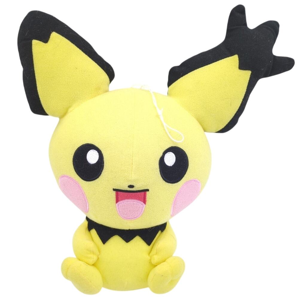 Banpresto Pokemon Pichu Big Head Plush Stuffed Animal Toy 2009 10" BP 45995